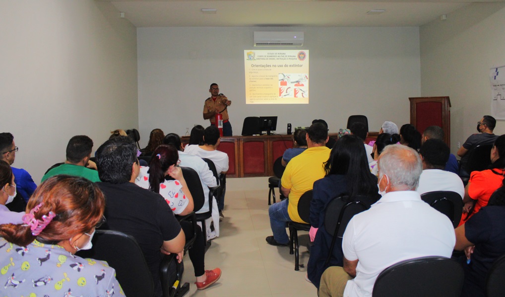 Palestra sobre Prevenção de Incêndios no HGR Brenda Lima Ascom Sesau 1