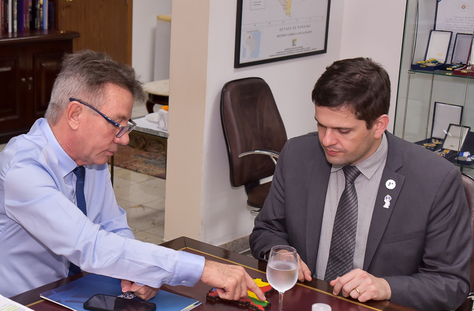 Reunião Governador e Ministério da Saúde William Roth Secom RR 4