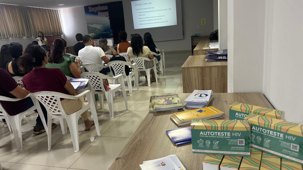 CGVS realiza treinamento sobre tuberculose ativa e latente na população com HIV   