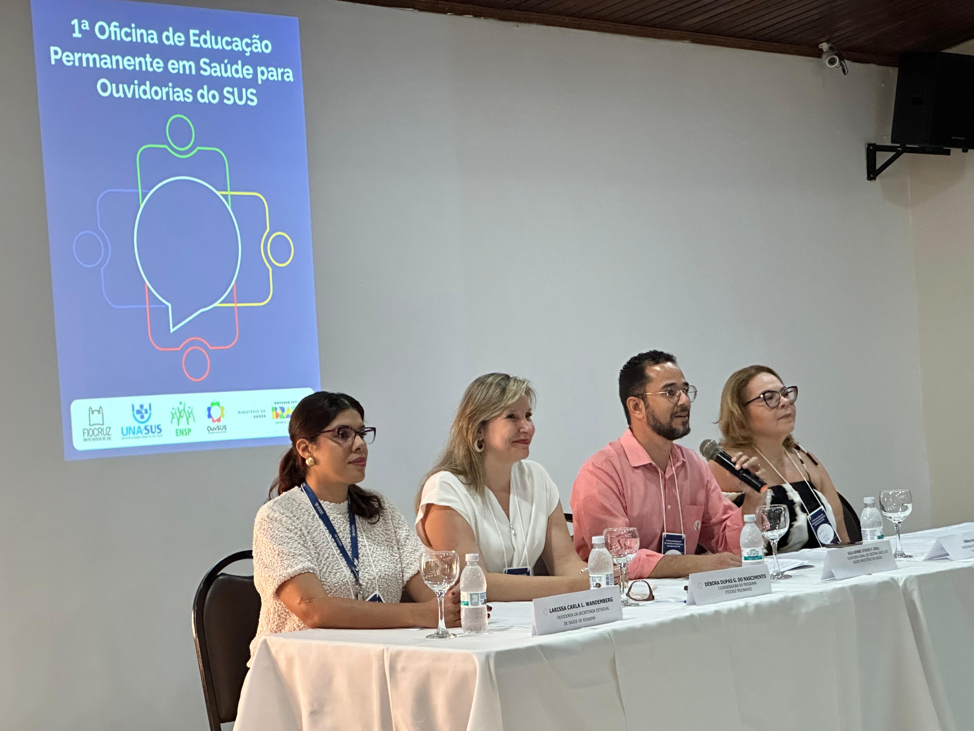 1ª Oficina de Educação Permanente em Saúde para Ouvidorias do SUS é realizada em Roraima