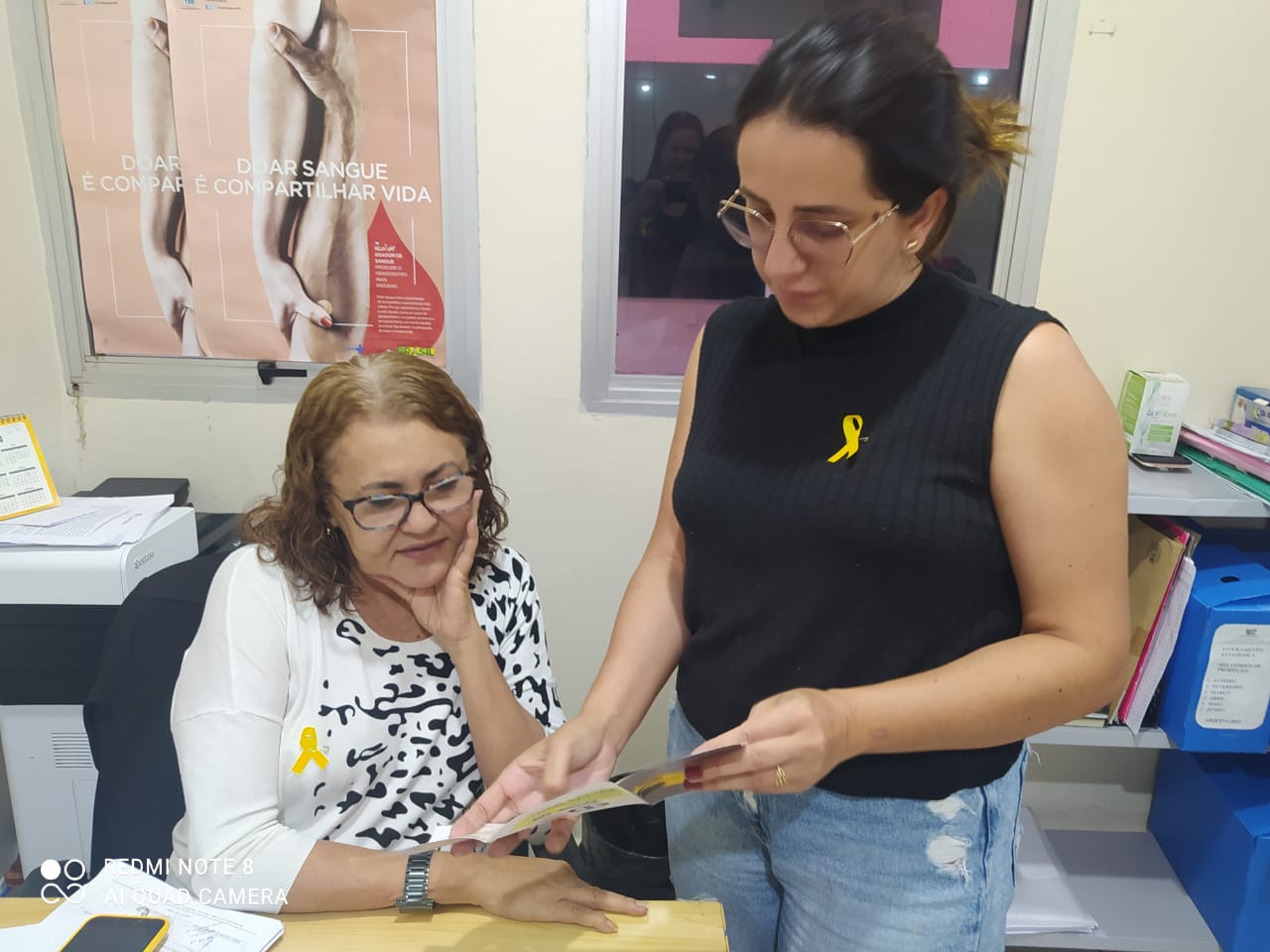 Servidores do Hemoraima participam de ação sobre prevenção de acidentes de trânsito