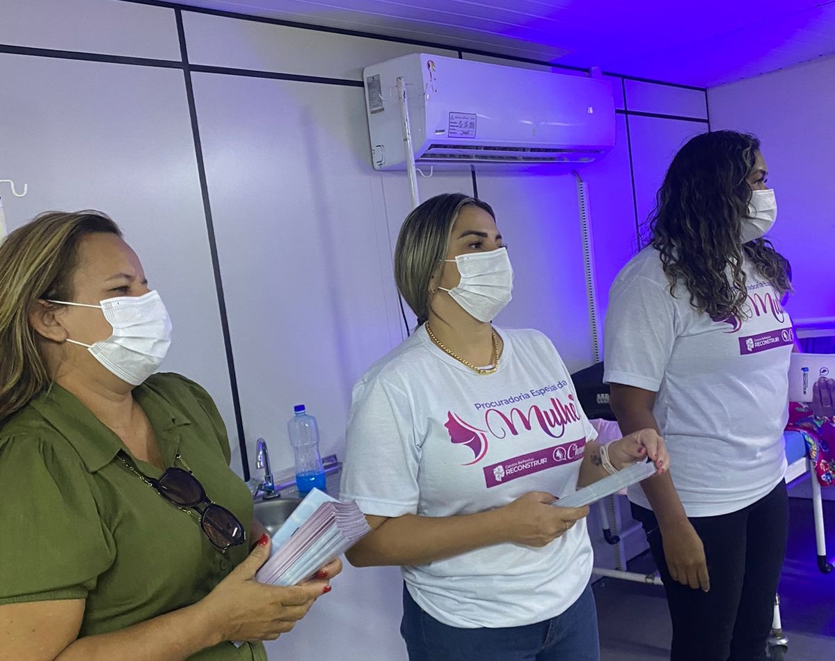 Parceria do Banco de Leite com o Chame reforça importância de combate à violência contra a mulher
