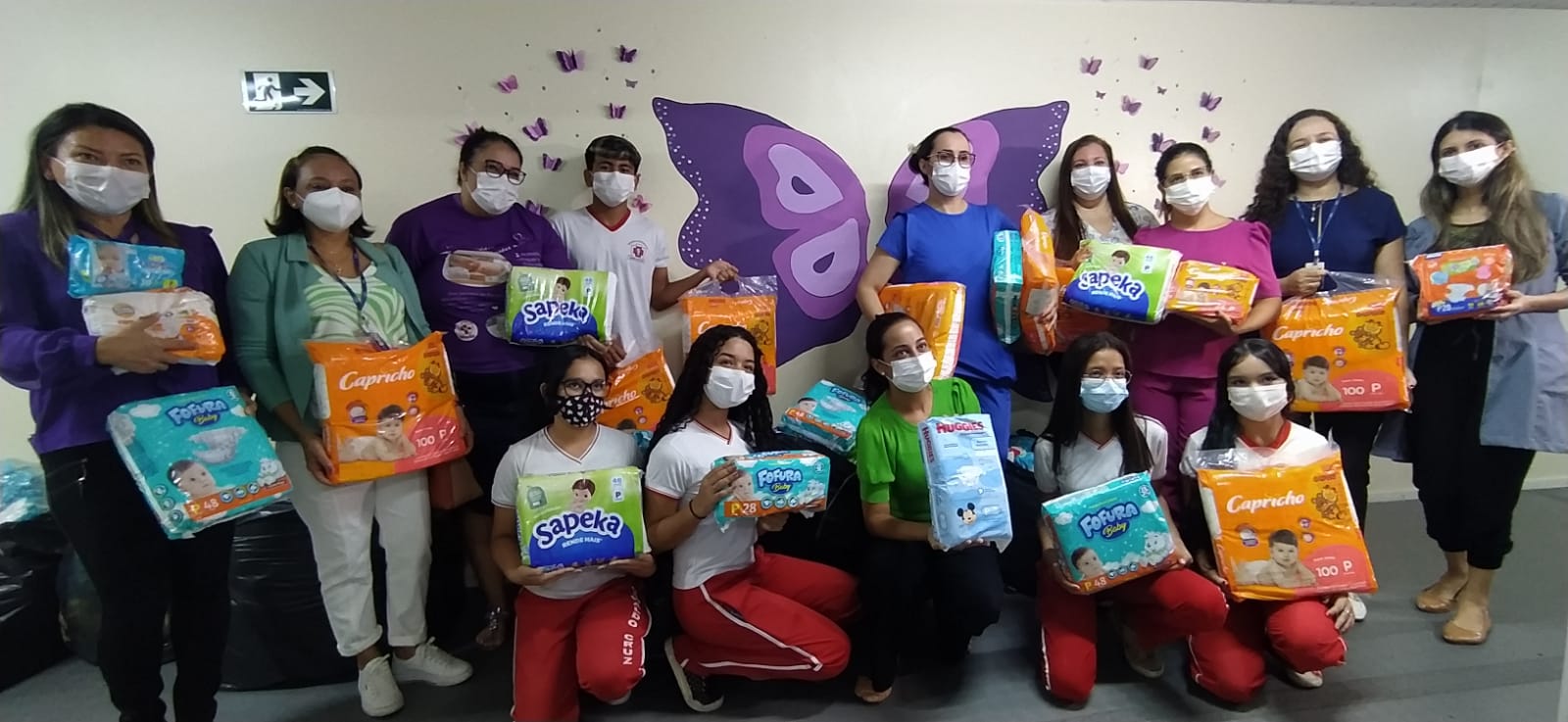 Projeto da Escola Oswaldo Cruz incentiva doação de fraldas descartáveis para bebês na Maternidade