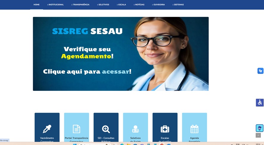 Pacientes podem consultar agendamentos no site da Sesau