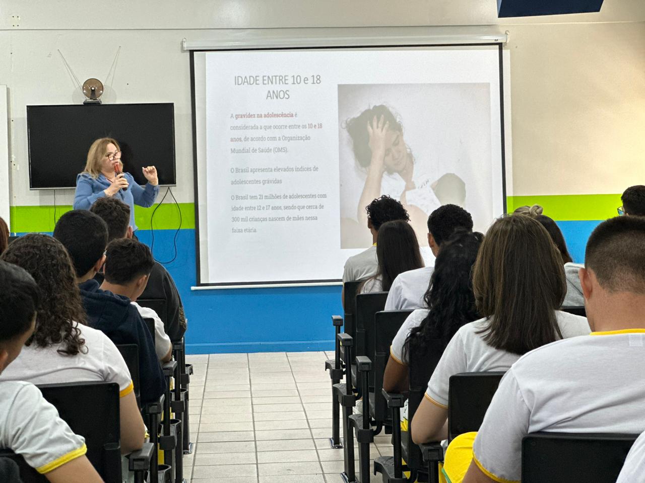 ETSUS-RR promove palestra sobre prevenção da gravidez para alunos do Lobo D’Almada