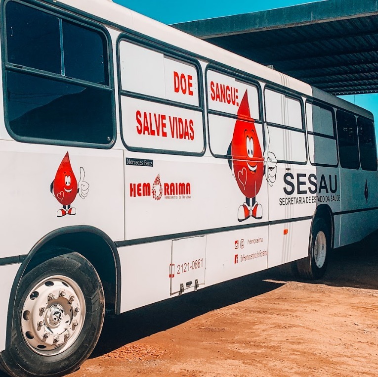 DOAÇÃO DE SANGUE - Atividades da unidade móvel do Hemoraima iniciam na próxima semana