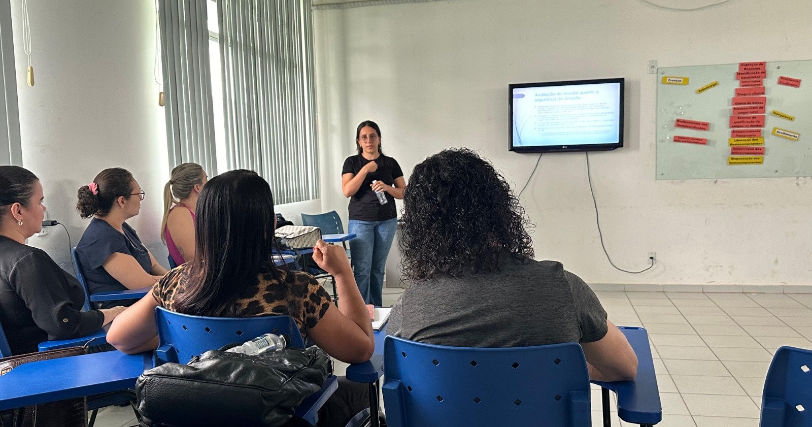 Hemoraima treina servidores em triagem clínica de doadores de sangue